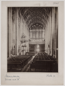 Vorschaubild Halle: Marienkirche nach Westen